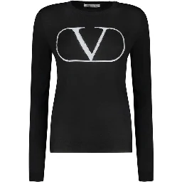 Black Virgin Wool Sweatshirt