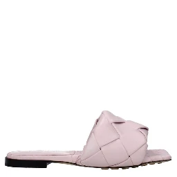 Multicolor Calfskin Flat Sandals