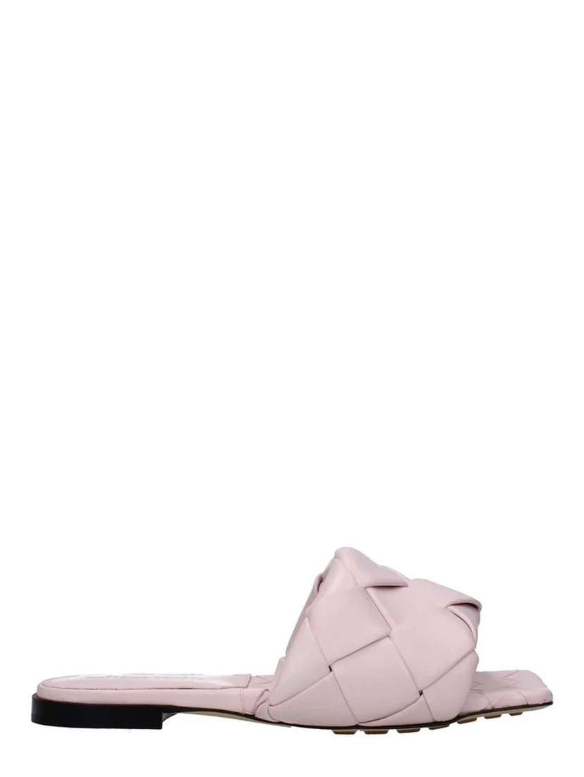 Multicolor Calfskin Flat Sandals