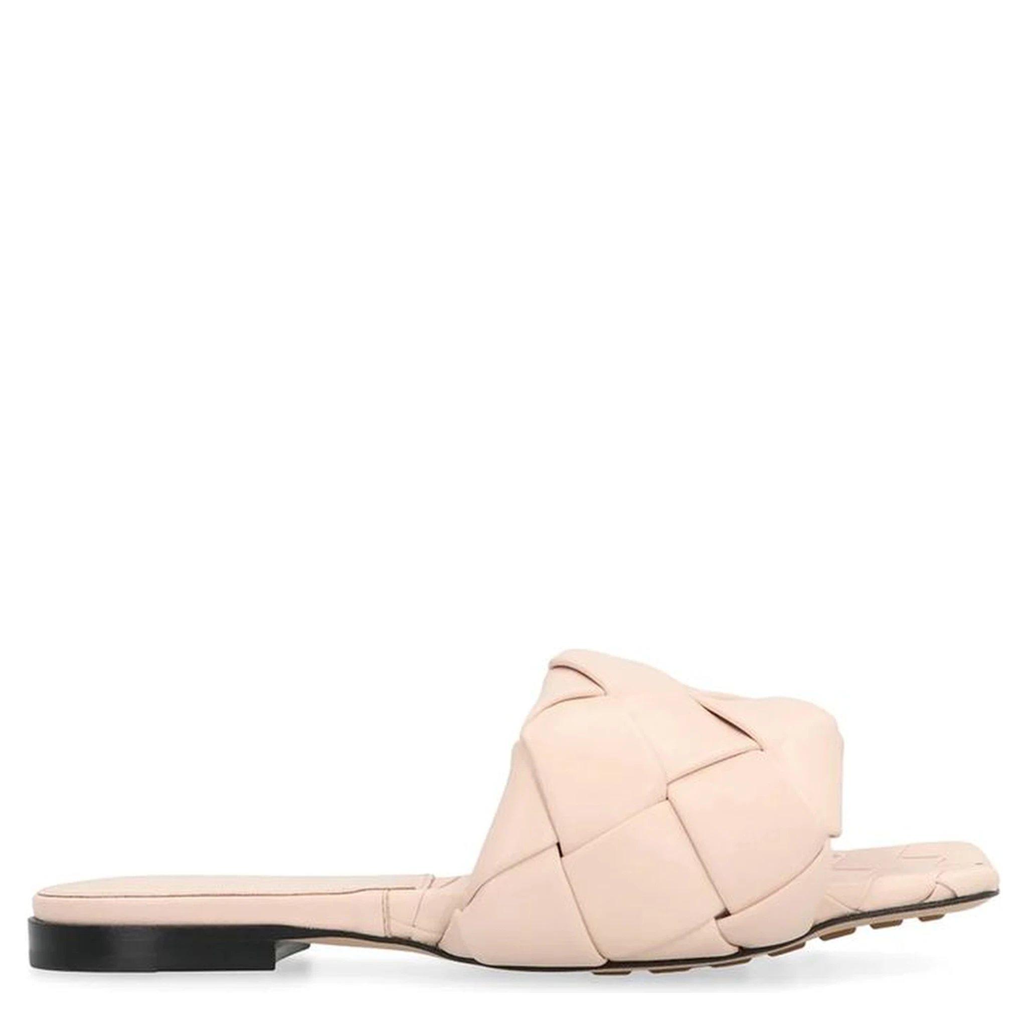 Multicolor Leather Flat Sandals