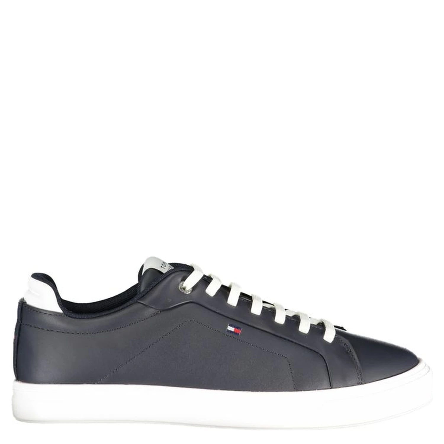 Blue Polyurethane Men Sneaker