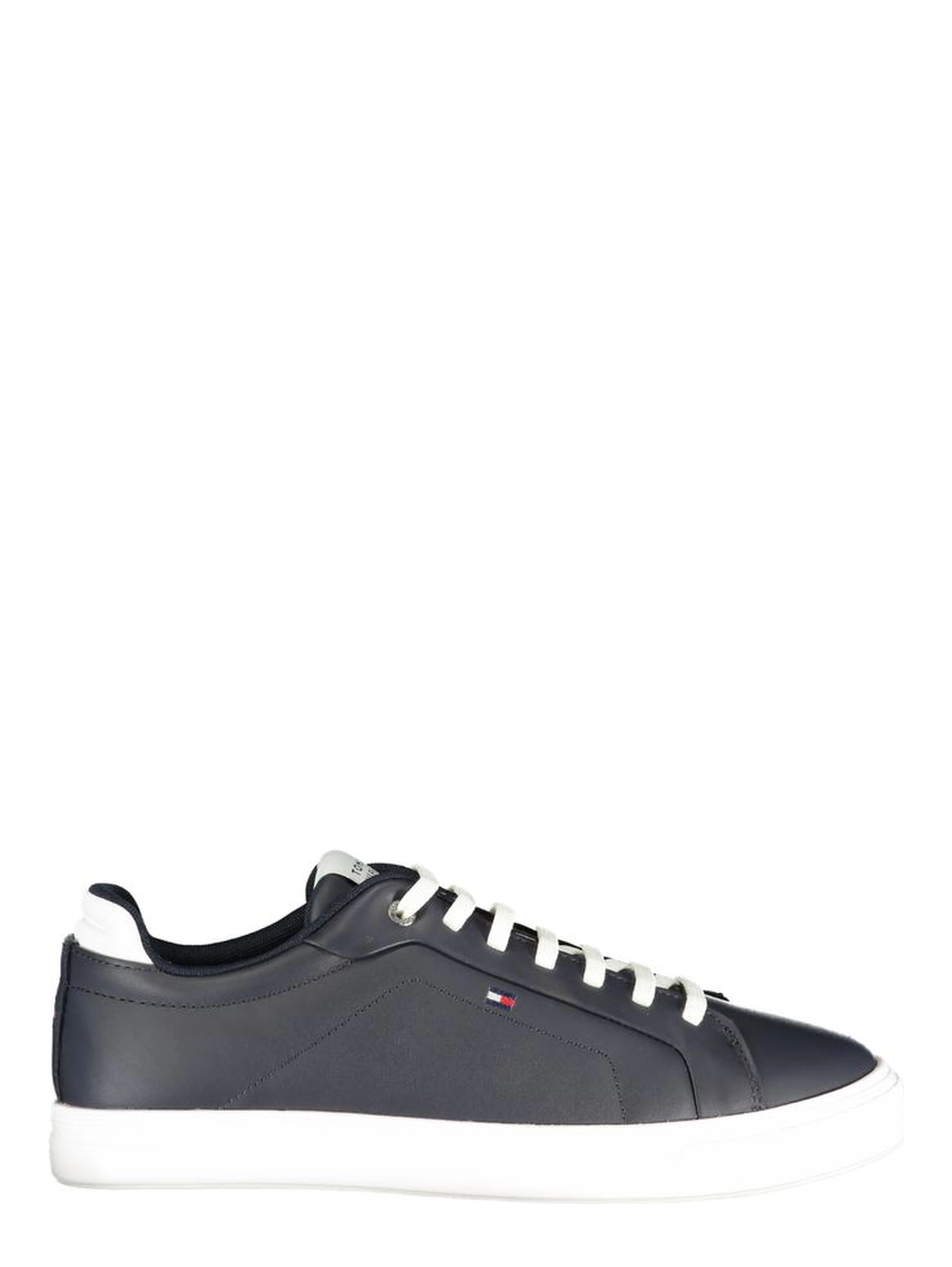 Blue Polyurethane Men Sneaker