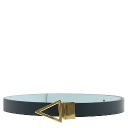 Blue Leather Regular Belt