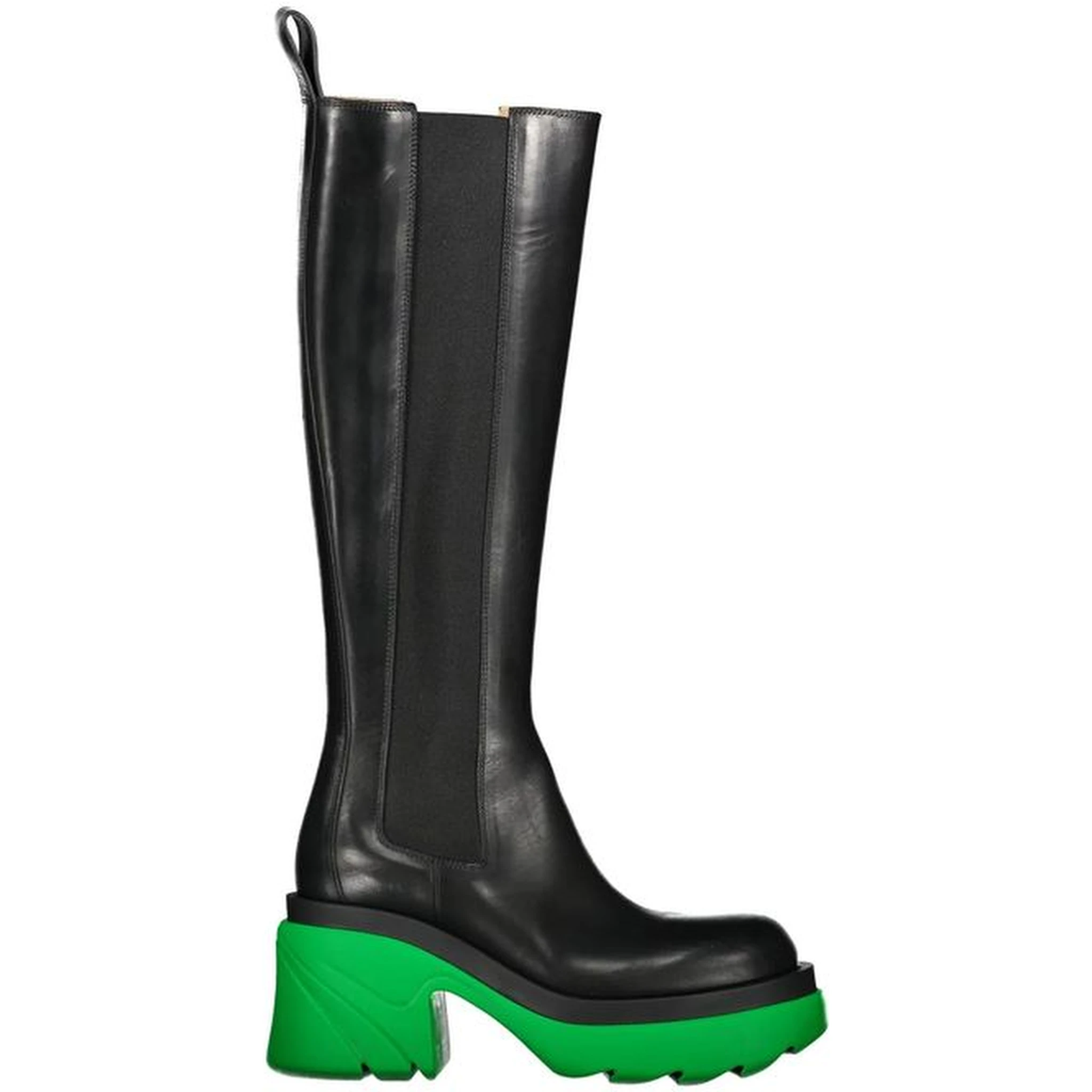 Black Leather Over The Knee