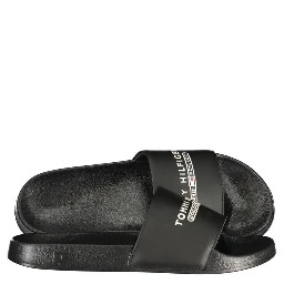 Black Polyurethane Men Slipper