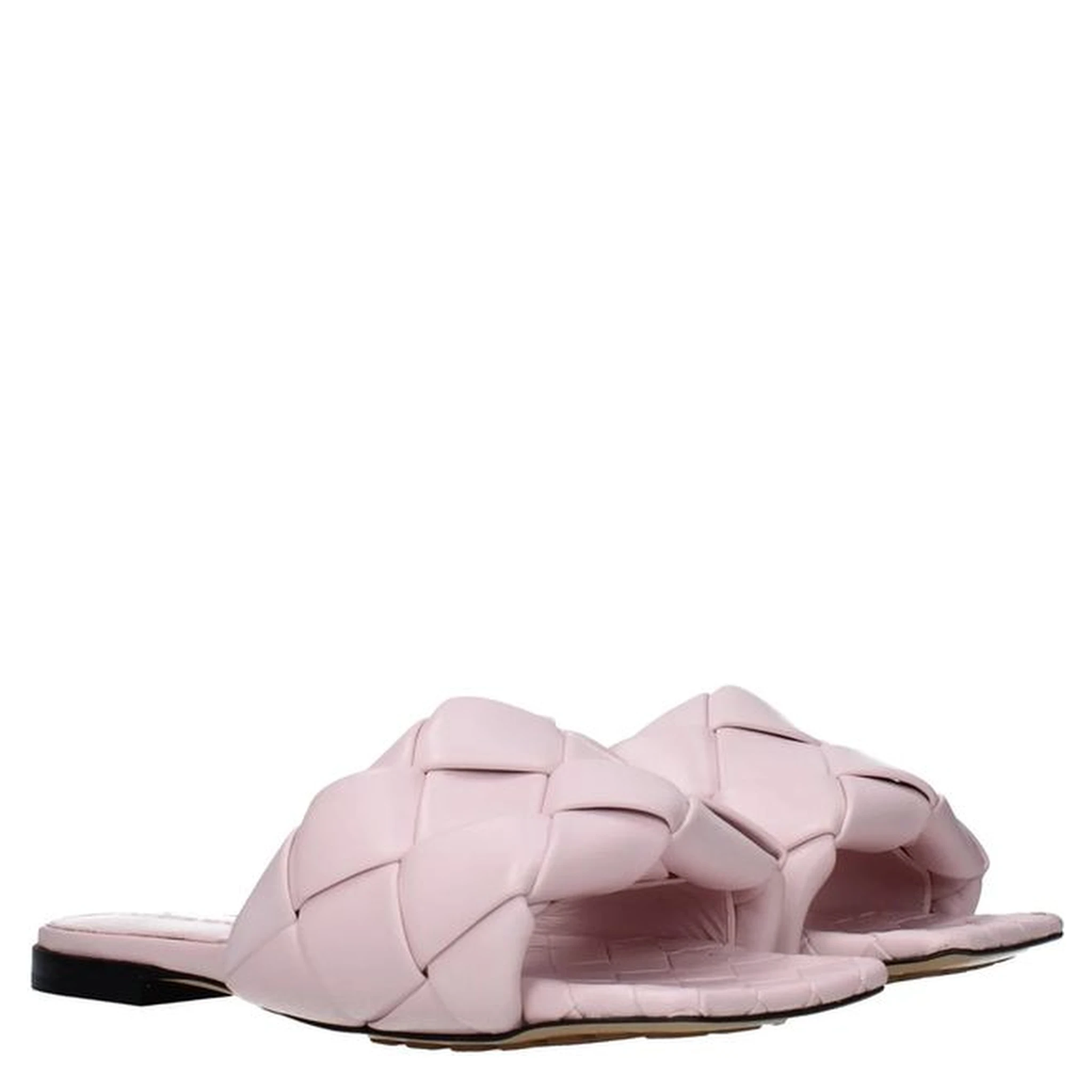 Multicolor Calfskin Flat Sandals