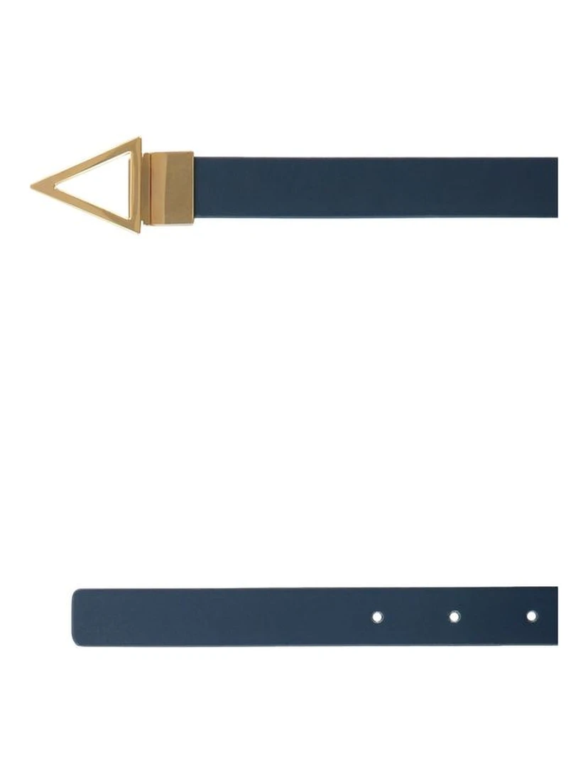 Blue Leather Regular Belt