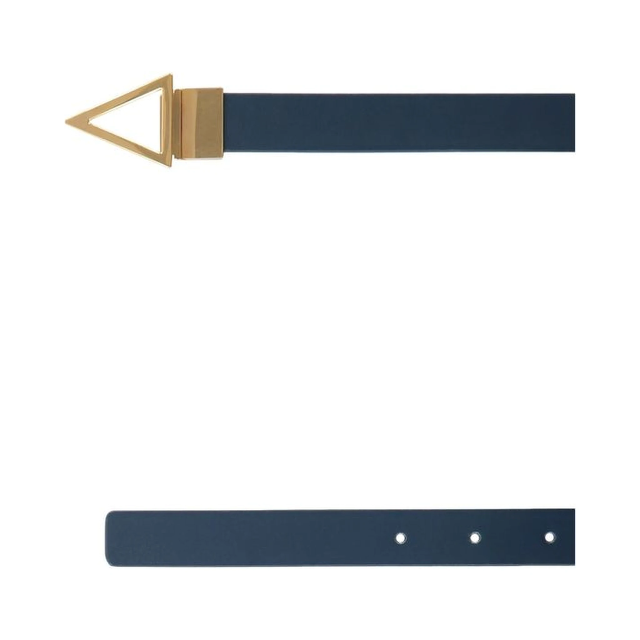 Blue Leather Regular Belt