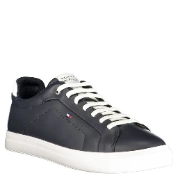 Blue Polyurethane Men Sneaker