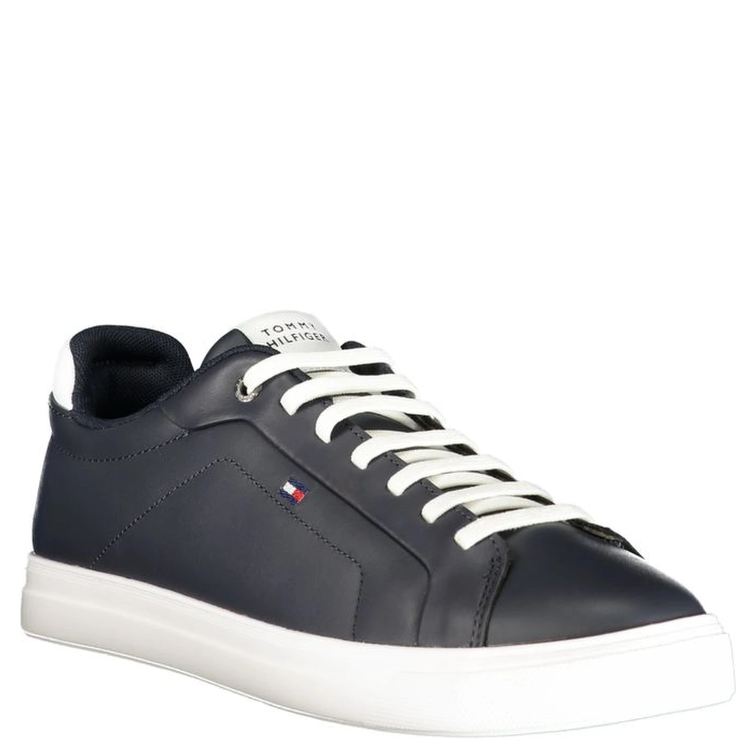 Blue Polyurethane Men Sneaker