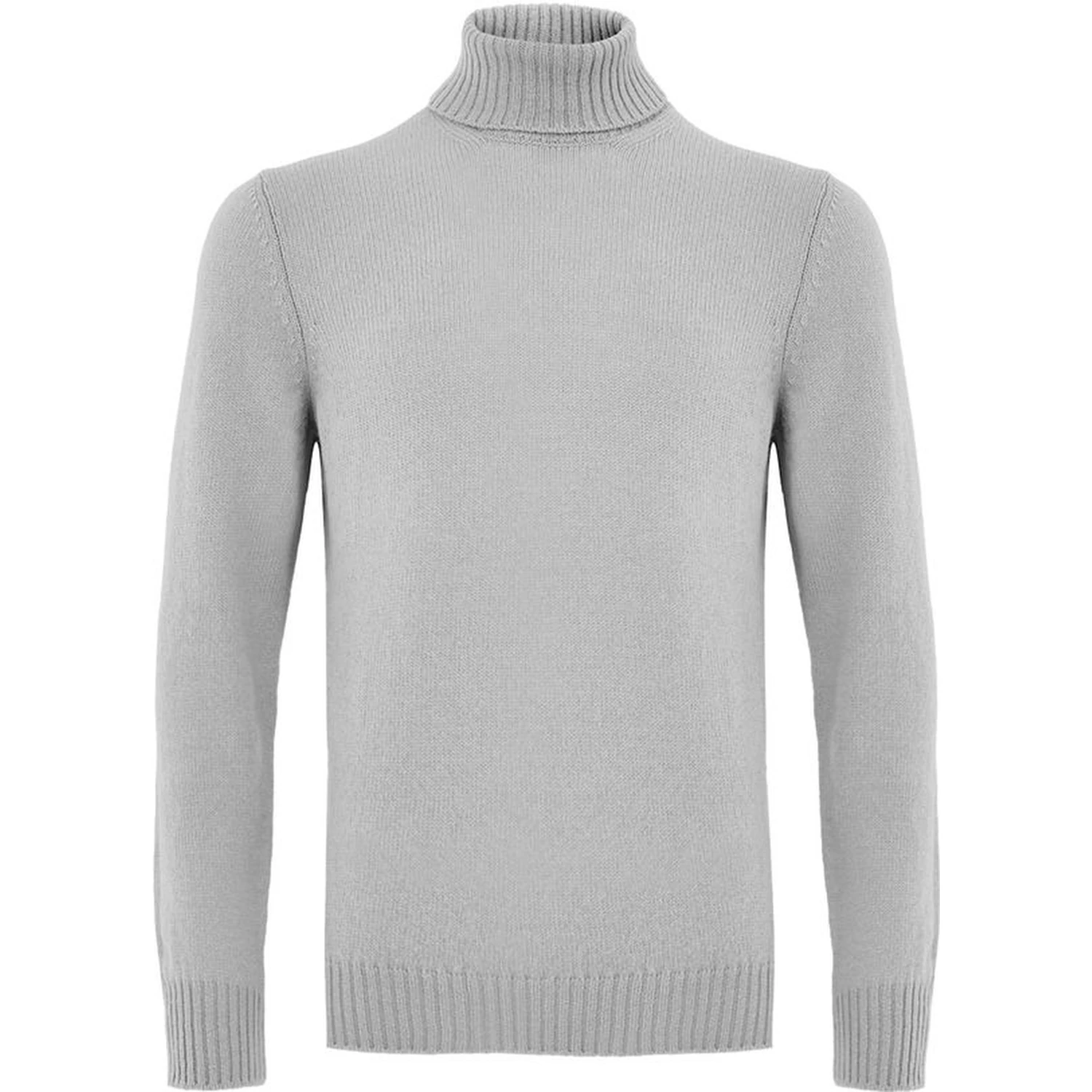 Gray Wool Turtleneck