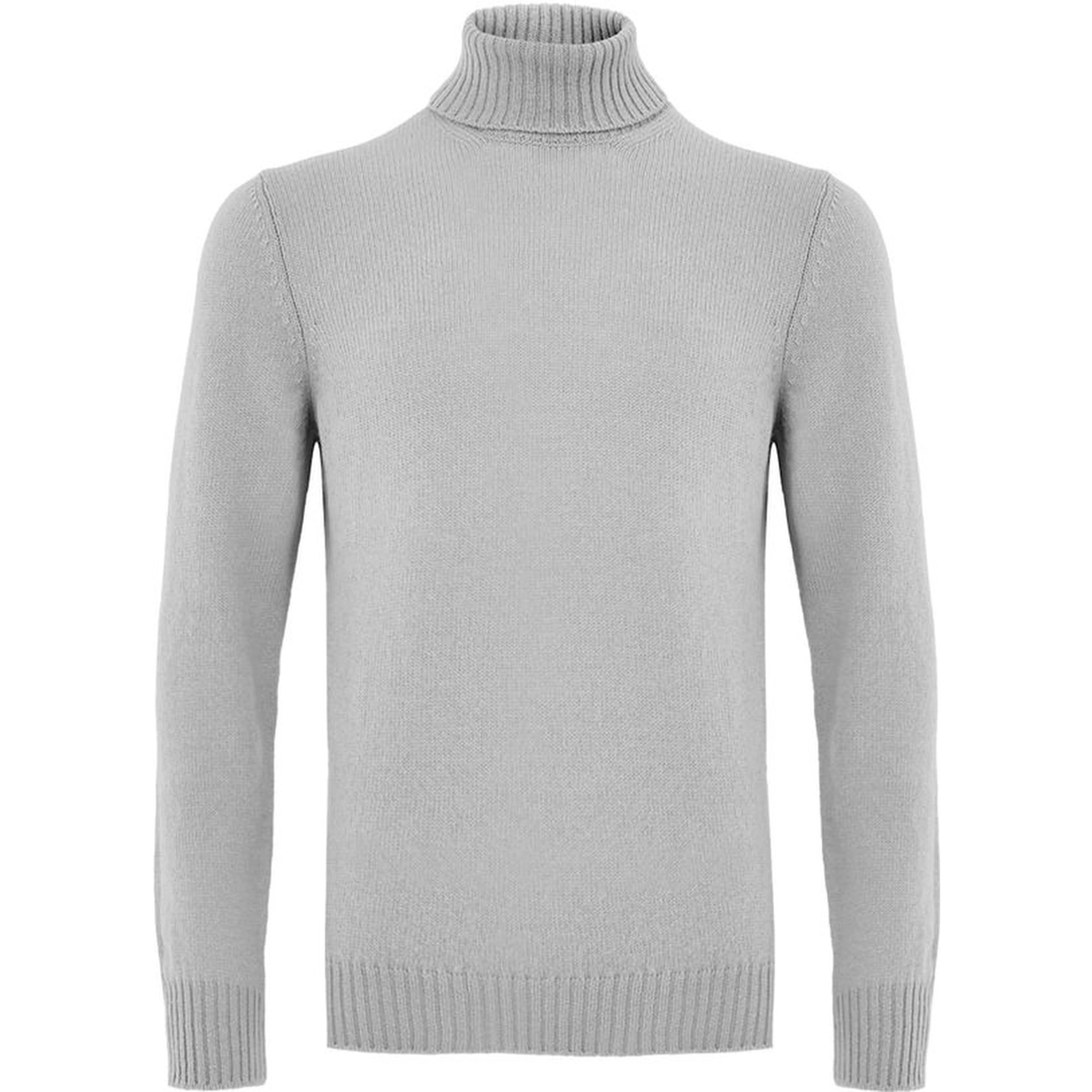 Gray Wool Turtleneck