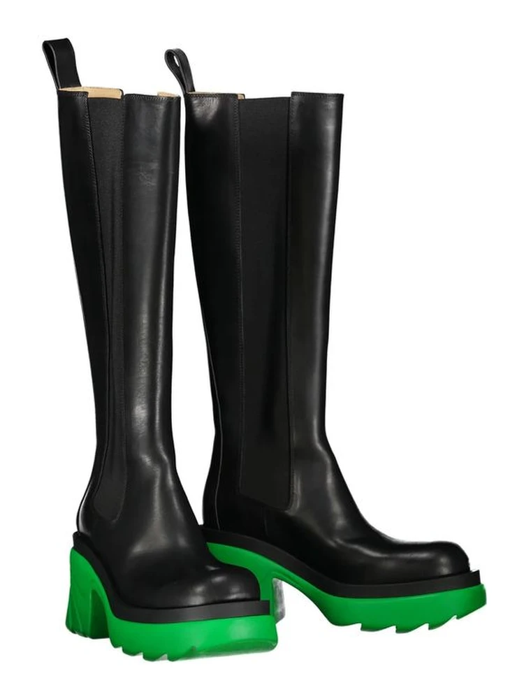 Black Leather Over The Knee alternative