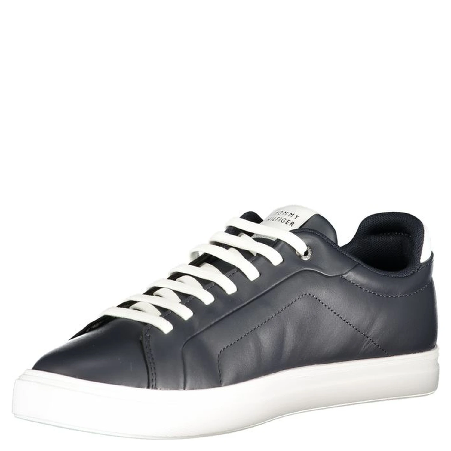 Blue Polyurethane Men Sneaker