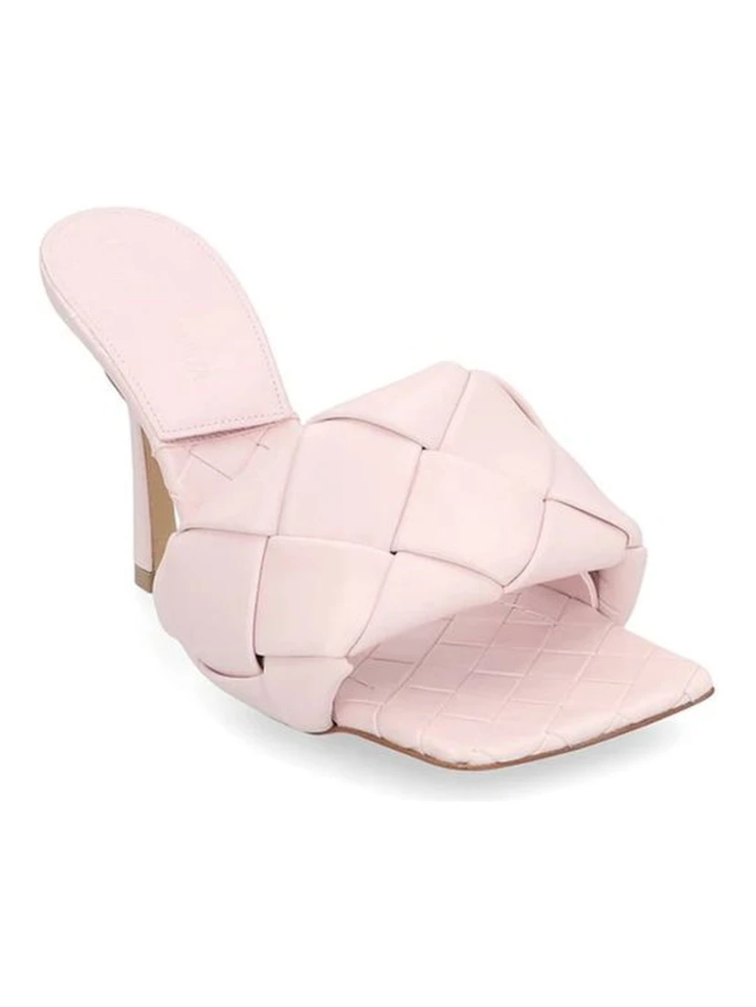 Multicolor Leather Mules