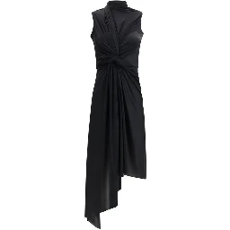 Black Polyamide Casual Dress