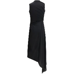 Black Polyamide Casual Dress