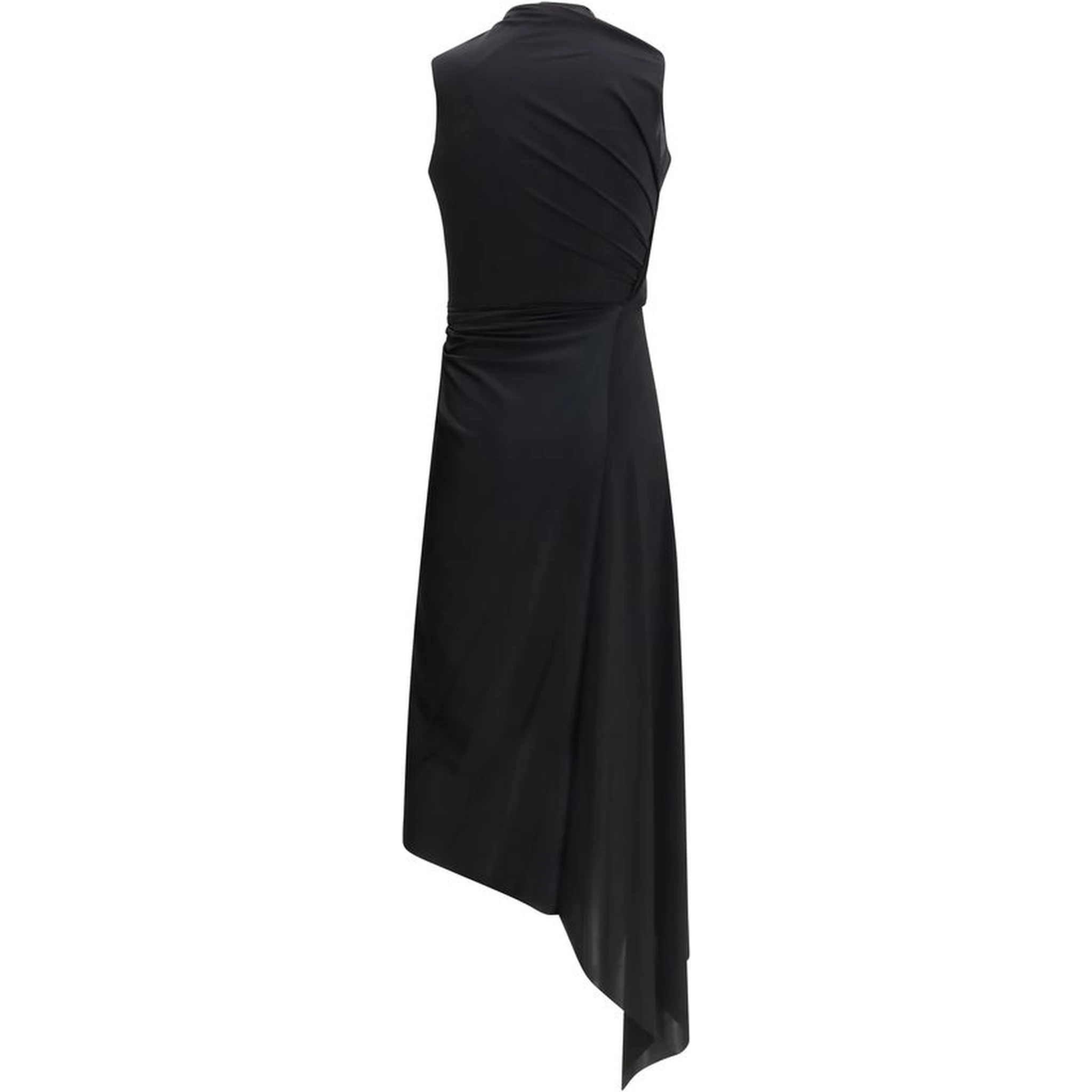 Black Polyamide Casual Dress