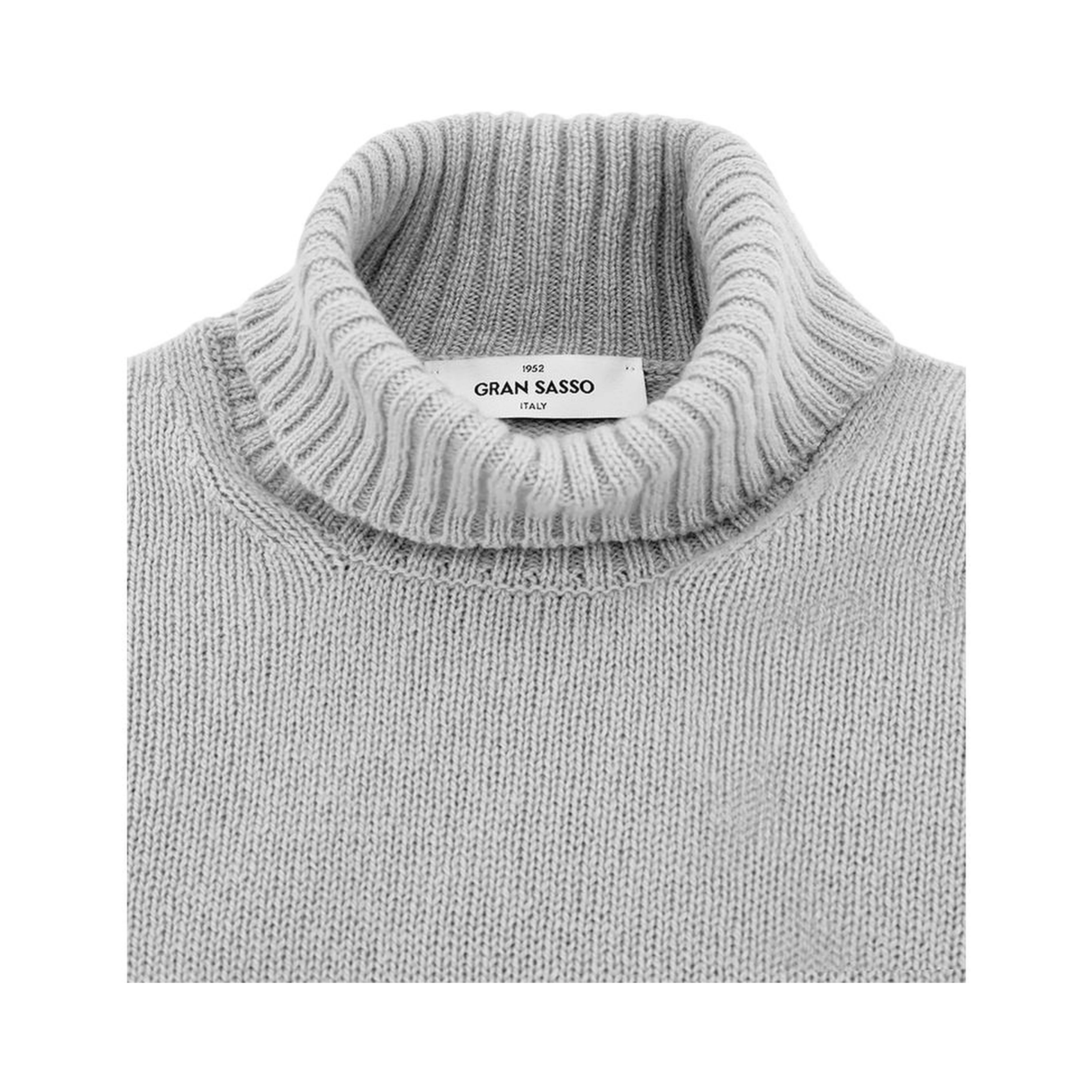 Gray Wool Turtleneck