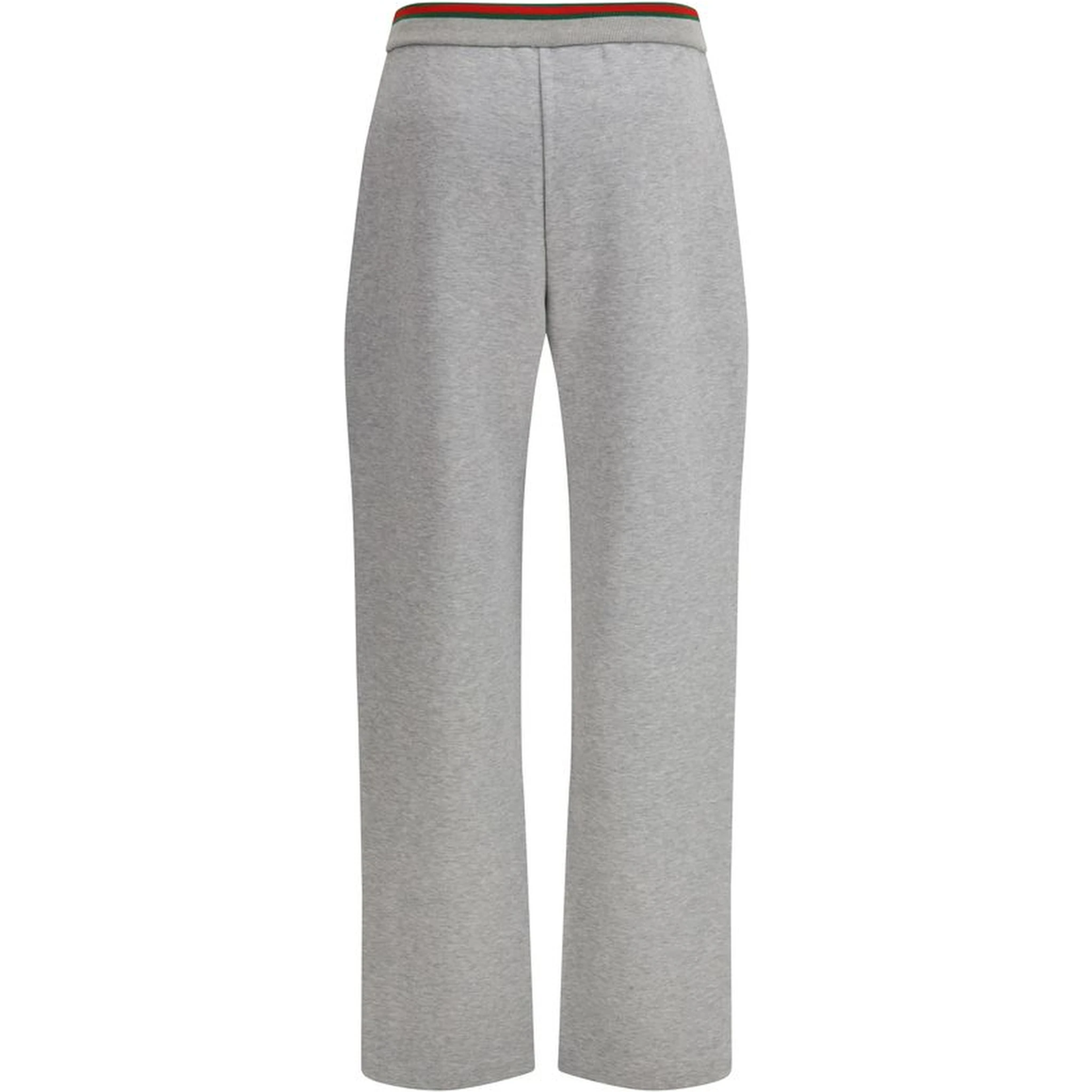 Gray Cotton Casual Pants