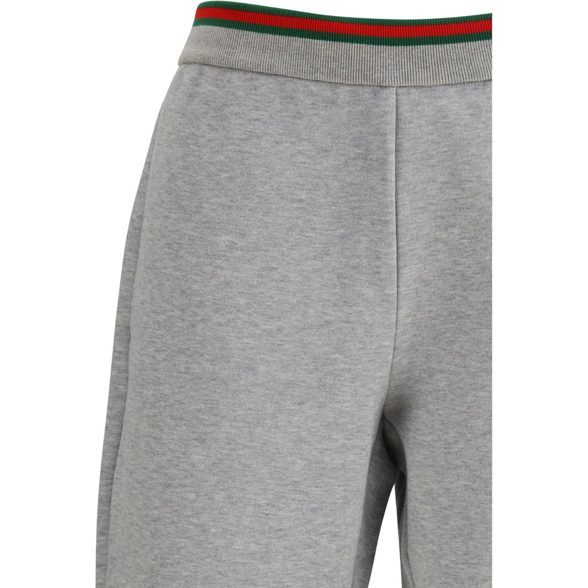 Gray Cotton Casual Pants