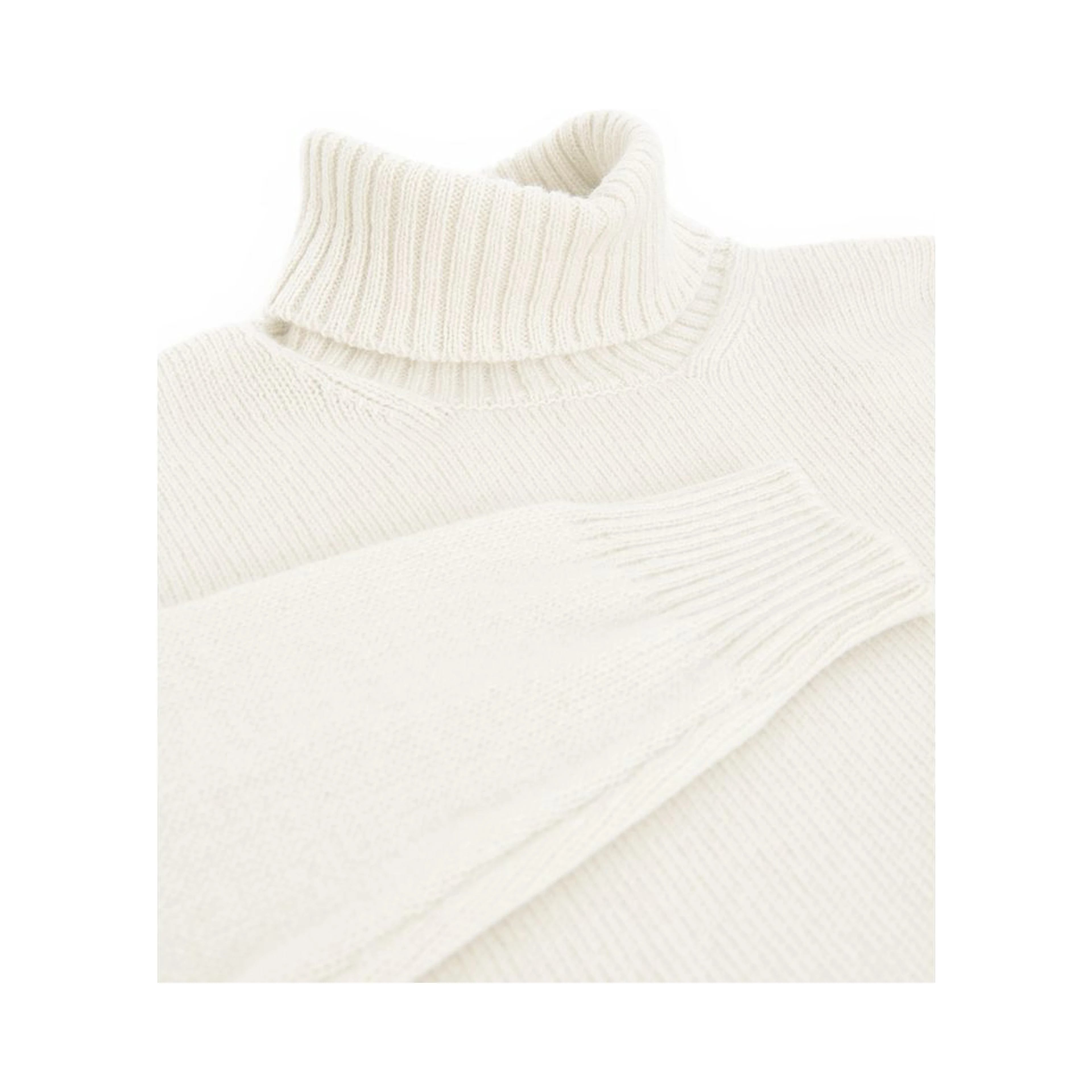 White Wool Turtleneck