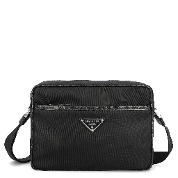Re-Nylon and Saffiano leather shoulder bag