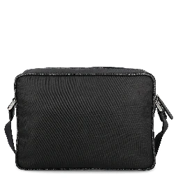 Re-Nylon and Saffiano leather shoulder bag