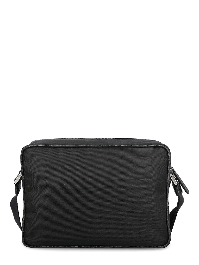 Re-Nylon and Saffiano leather shoulder bag