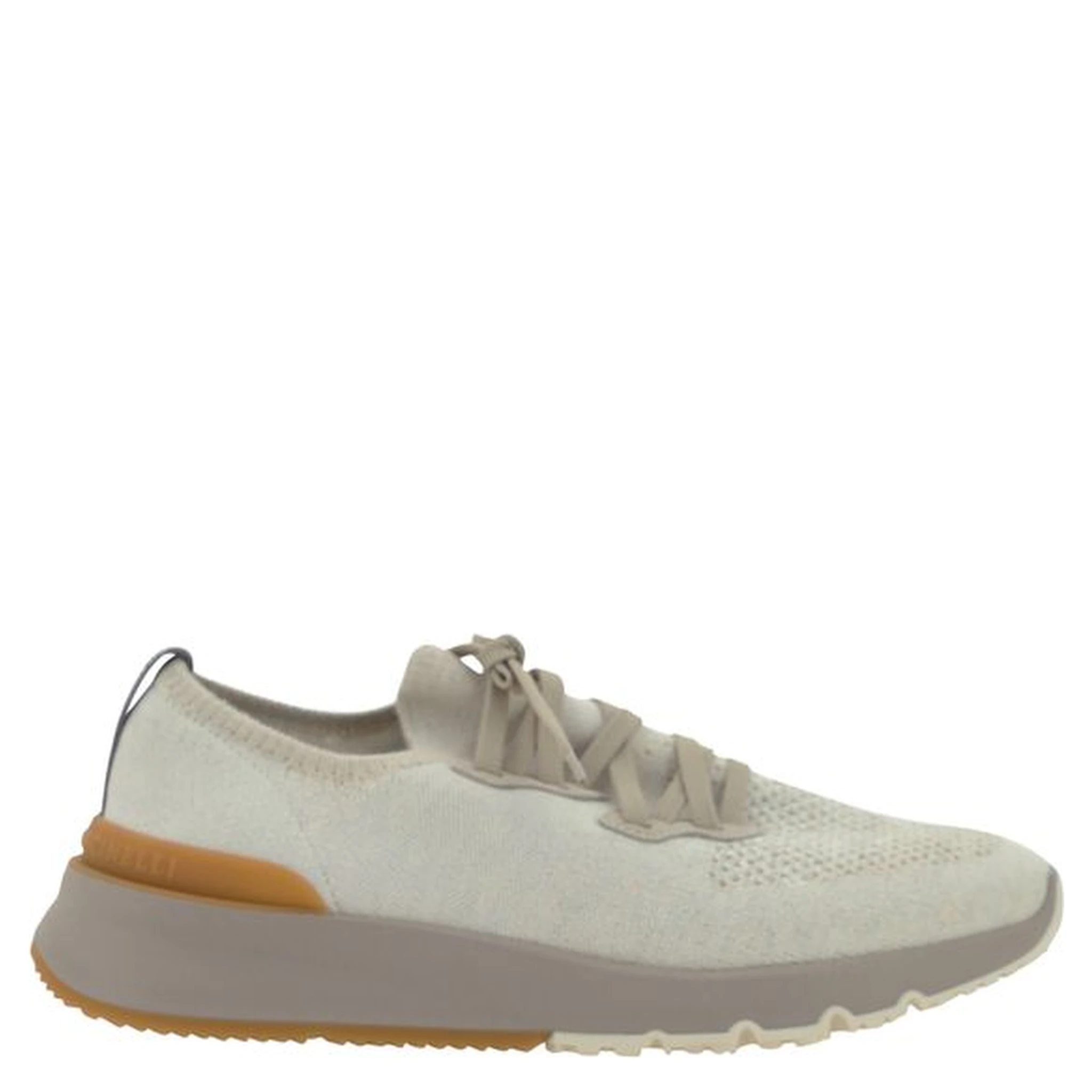 White Cotton Athletic Sneakers
