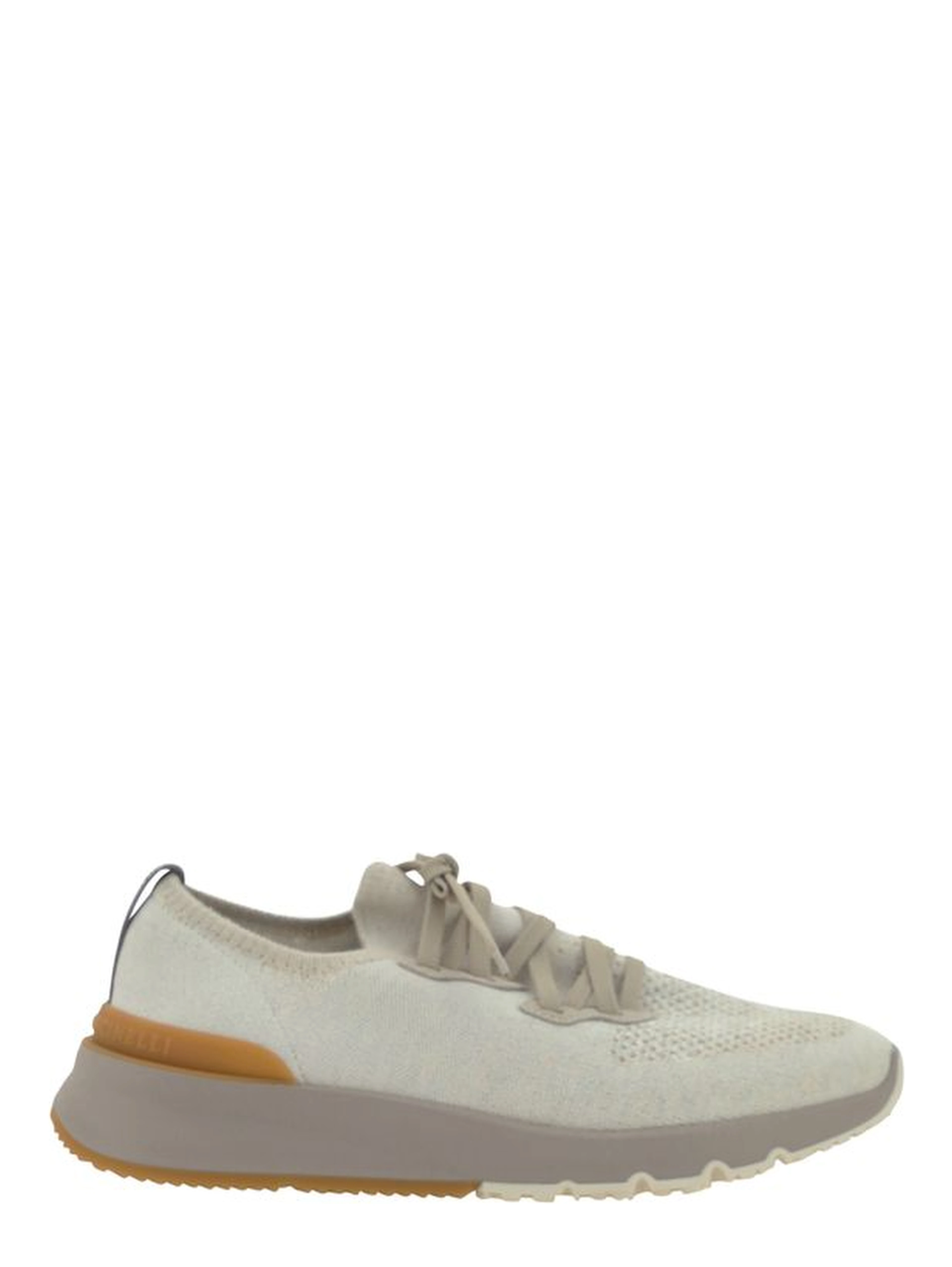 White Cotton Athletic Sneakers