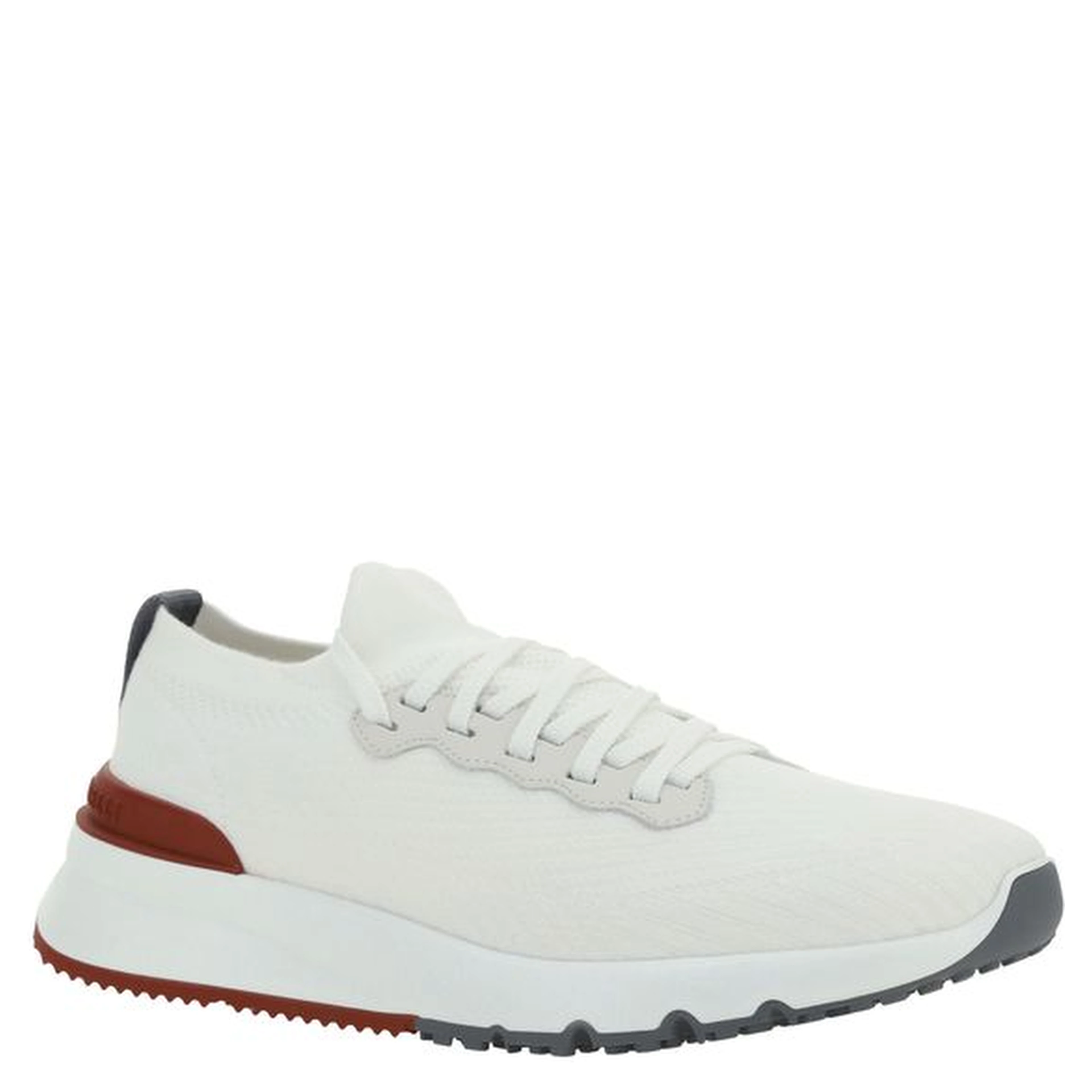 White Rubber Low Top Sneakers