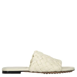 White Lamb Leather Mules