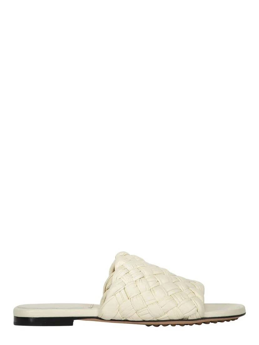 White Lamb Leather Mules