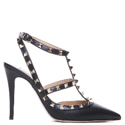 Black Calfskin High Heel Pumps