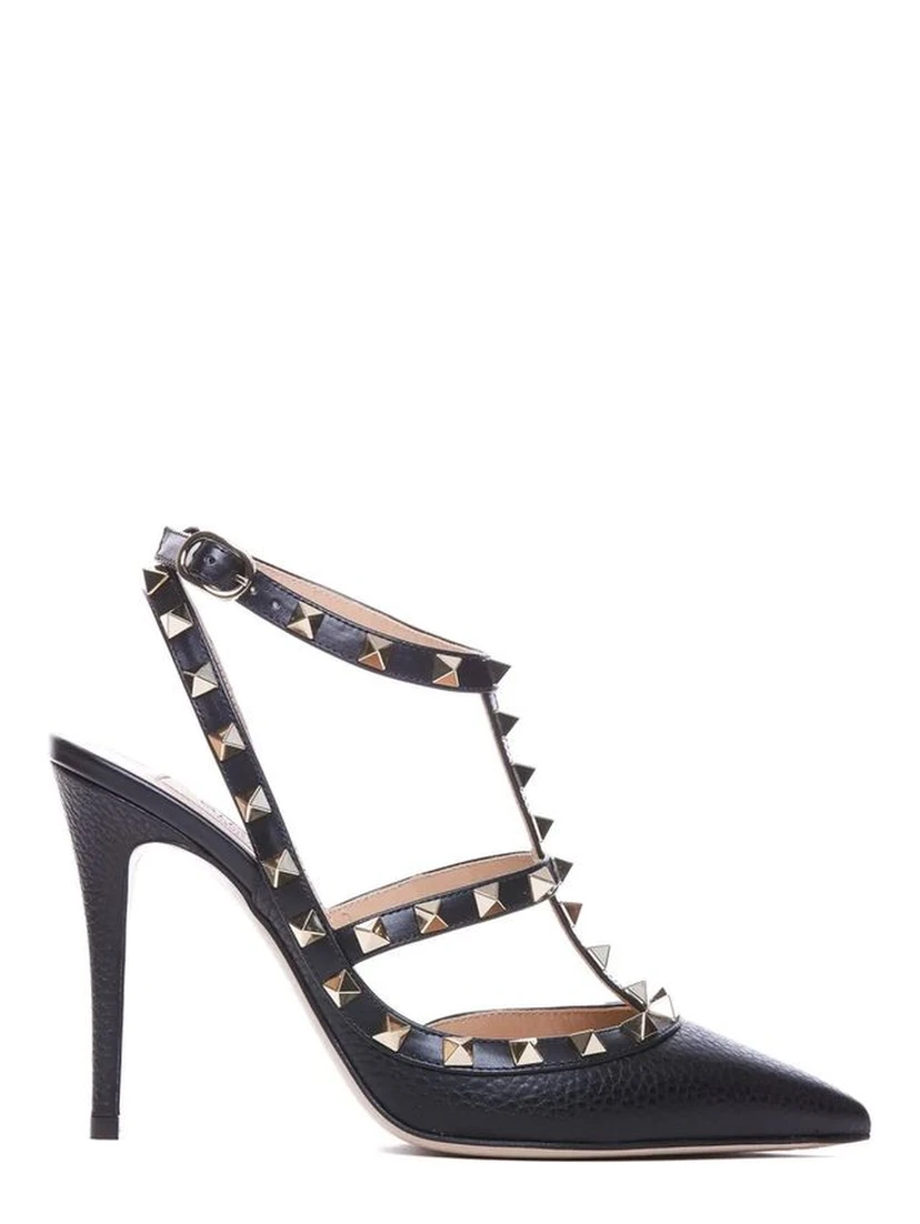 Black Calfskin High Heel Pumps