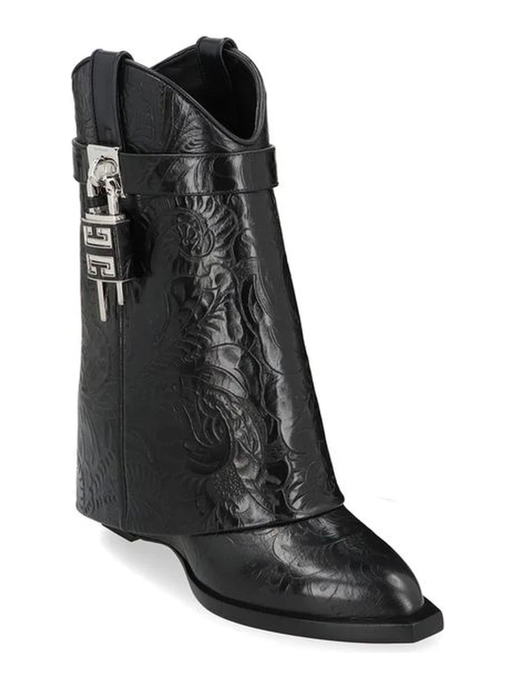 Black Calfskin Lace-Up Boots alternative