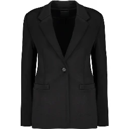 Black Elastane Blazer