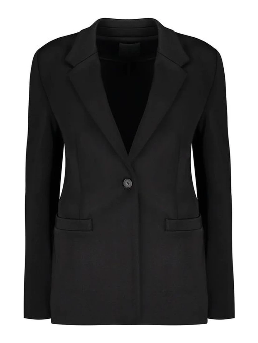 Black Elastane Blazer