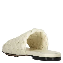 White Lamb Leather Mules