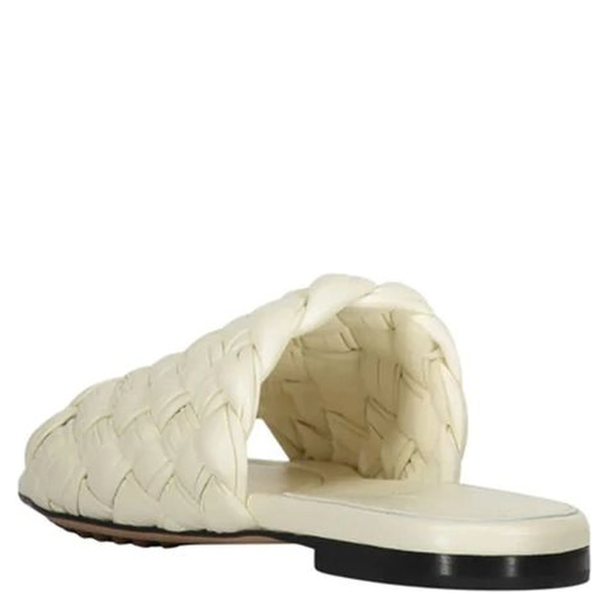 White Lamb Leather Mules