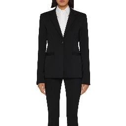 Black Elastane Blazer