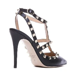 Black Calfskin High Heel Pumps