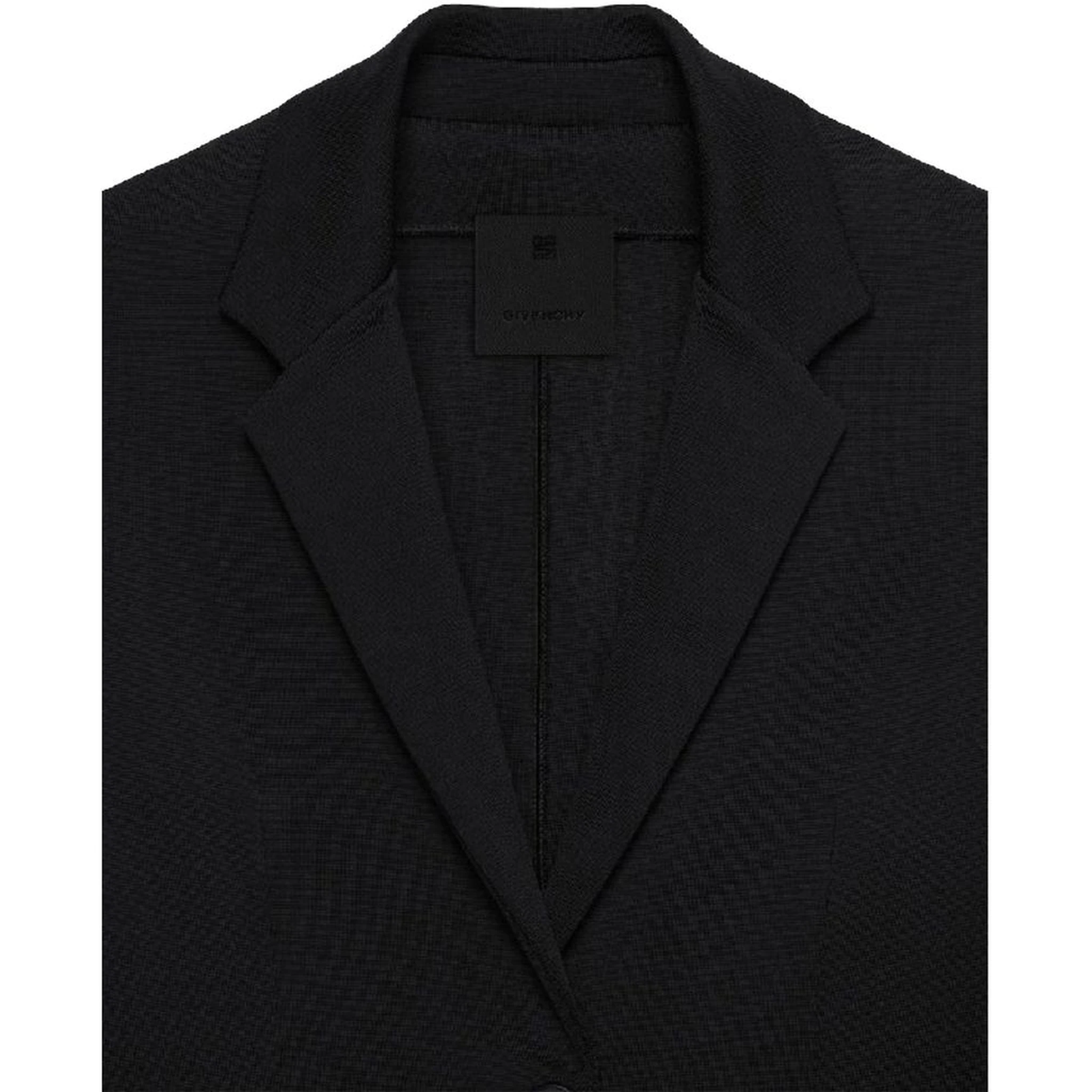 Black Elastane Blazer