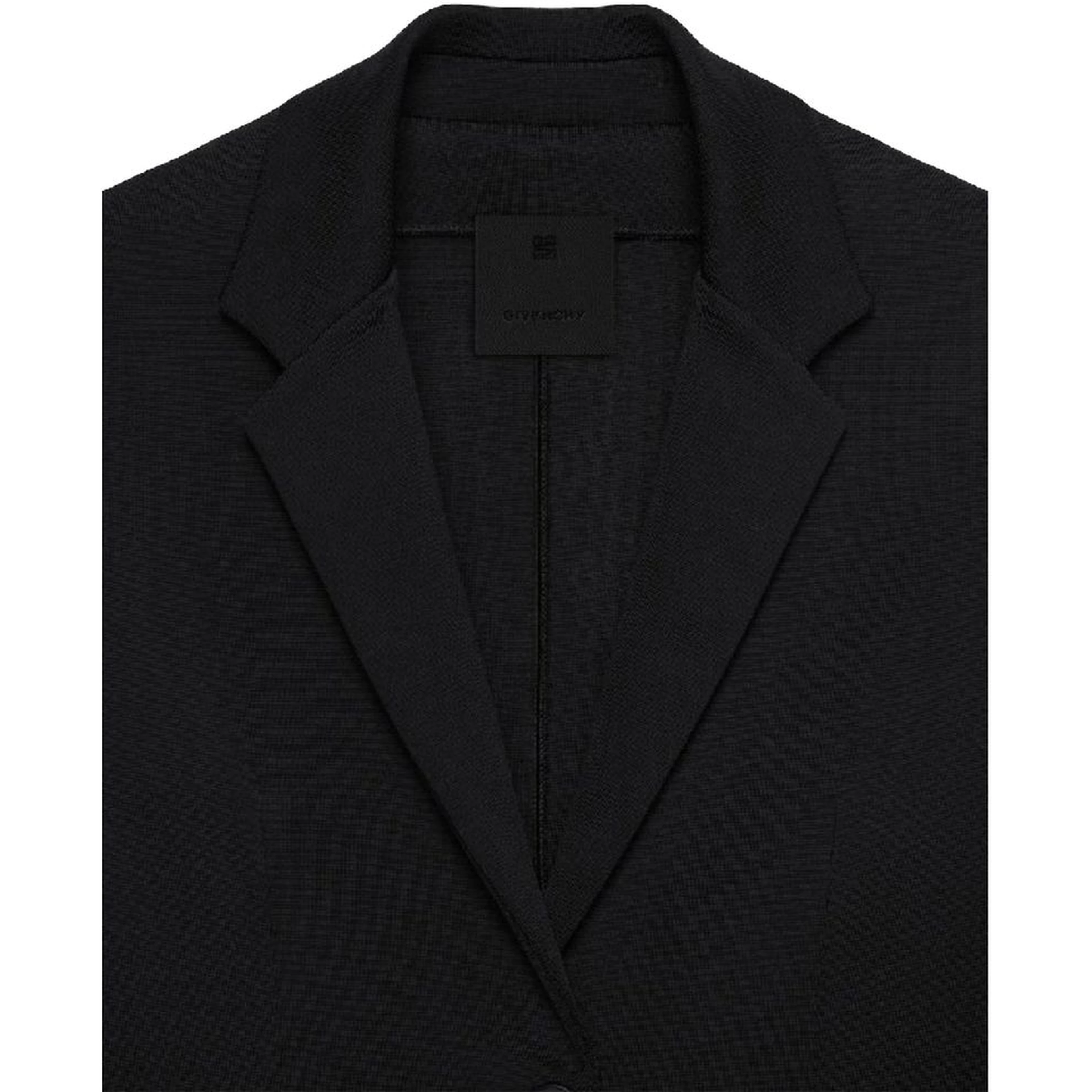 Black Elastane Blazer