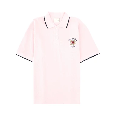 "SLOGAN ROSE" POLO SHIRT