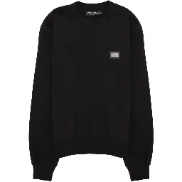 SWEATSHIRT WITH LOGO PATCH