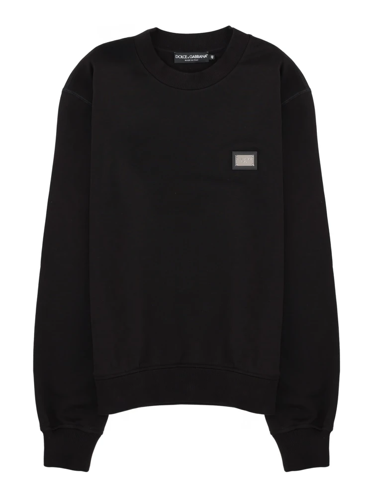 SWEATSHIRT WITH LOGO PATCH