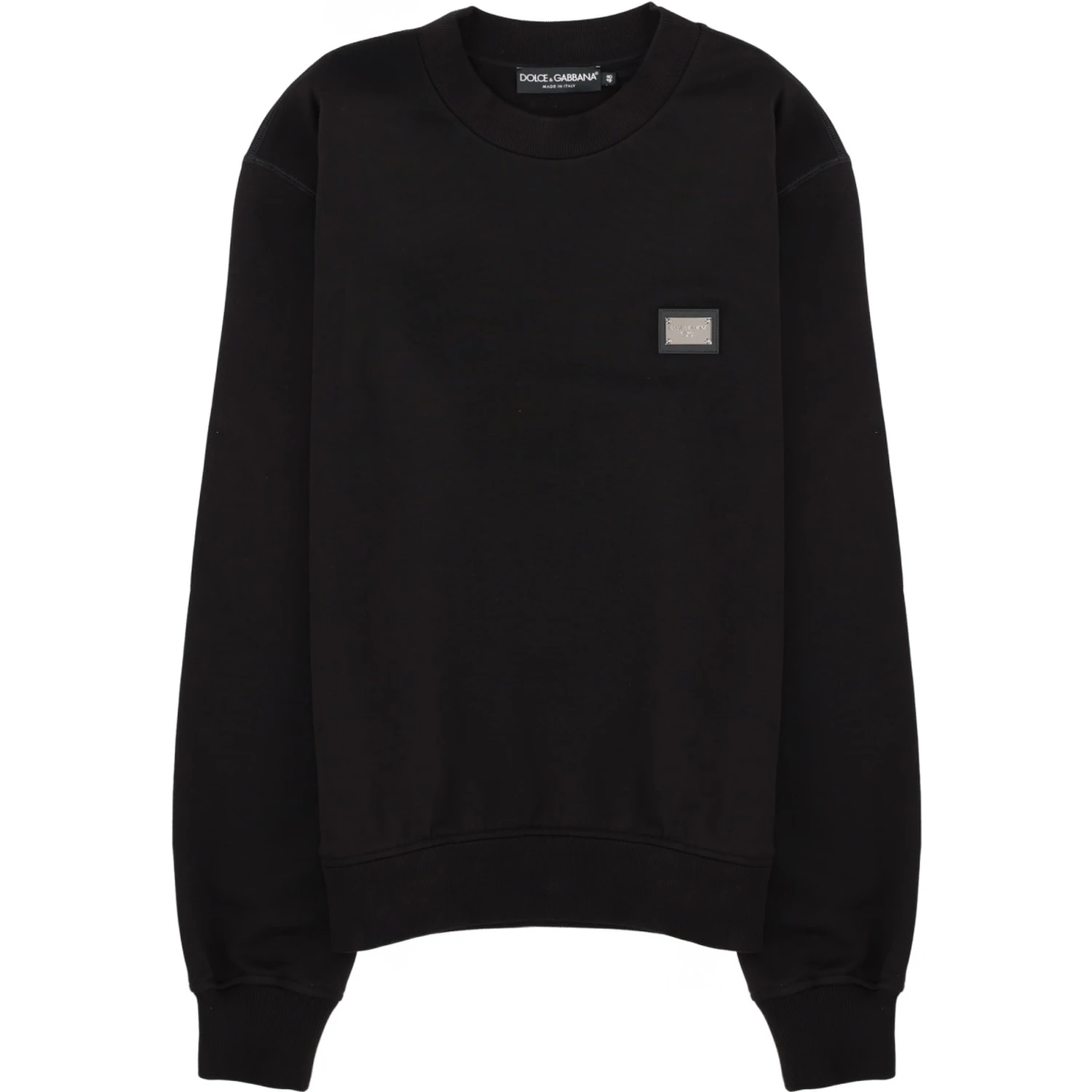 SWEATSHIRT WITH LOGO PATCH