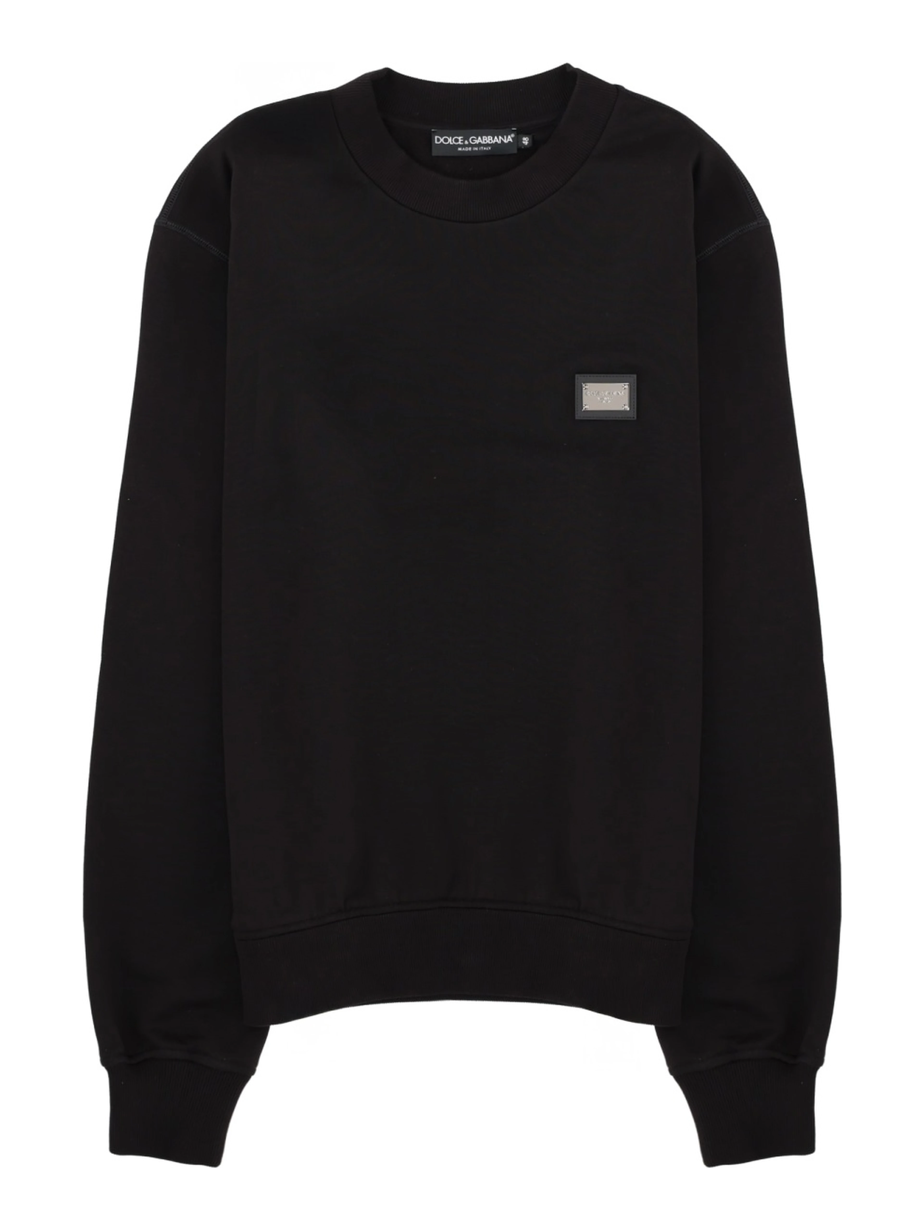 SWEATSHIRT WITH LOGO PATCH